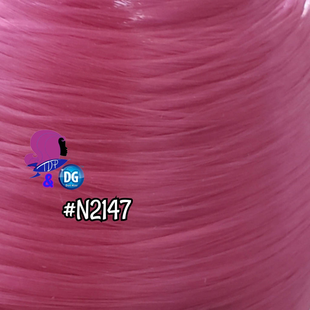 DG-HQ™ Nylon Rose Pink N2147 36 inch 1oz/28g hank Doll Hair for rerooting fashion dolls Standard Temperature