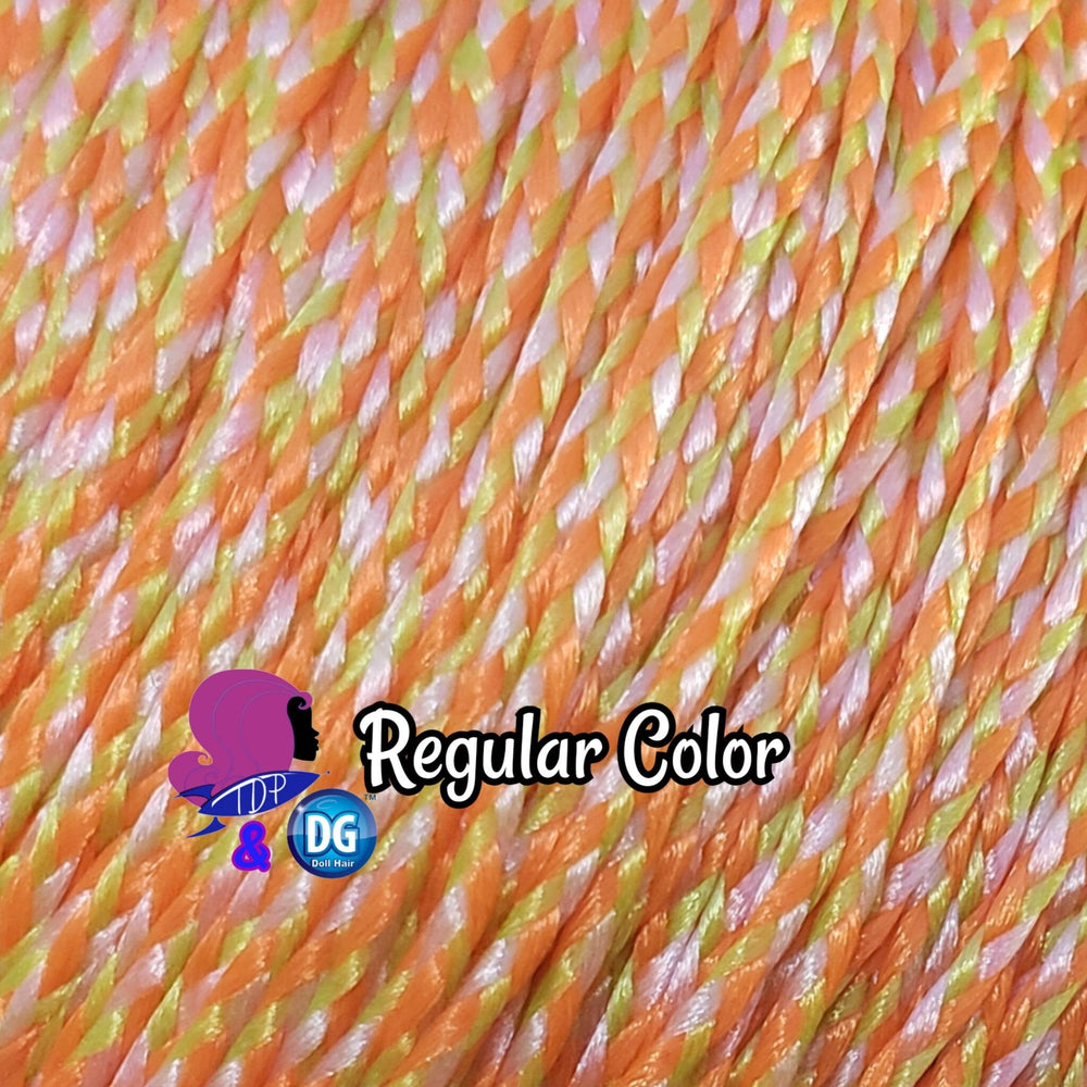 DG-HQ™ #BH311 Micro Mini Braids 2mm Doll Hair Orange Yellow Pink Metallic Black Light color change Neon Barbie™ Monster High™ Rainbow High