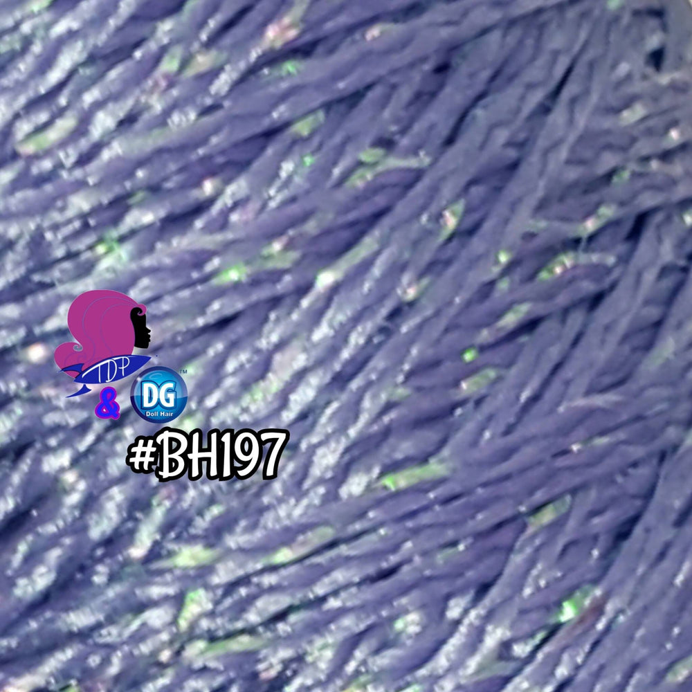 DG-HQ™ Nylon Micro Mini Braids Blue Purple with Tinsel #BH197 1.5Mm Doll Hair Rerooting Barbie™ Monster High™ Rainbow High® Limited Qty