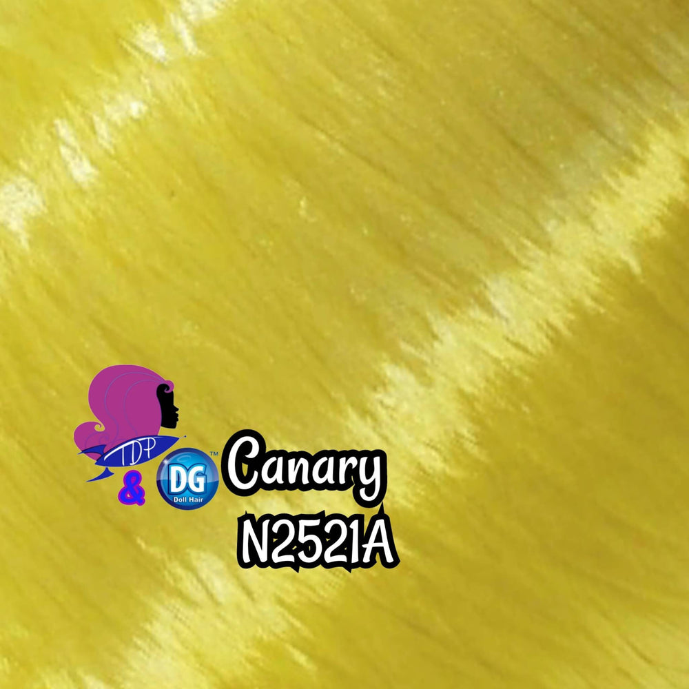 DG-HQ™ Nylon Canary #N2521A Bright Yellow Hair Reroot My Little Pony Barbie™ Ever After High™ Rainbow High® Lol omg