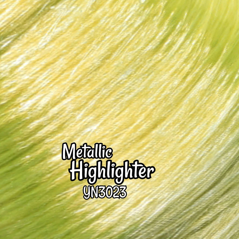 DG-HQ™ Nylon Metallic Shimmer Highlighter YN3023 Neon Yellow Hair Reroot Doll Barbie™ Monster High™ Rainbow High®