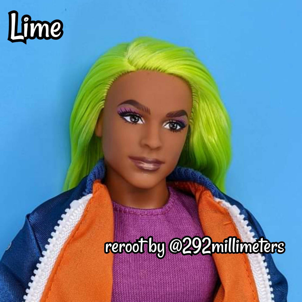 DG-HQ™ Nylon Lime #N2651 Light Green Doll Hair Rerooting Doll My Little Pony Barbie™ Monster High™ Fr Poppy® Limited Qty