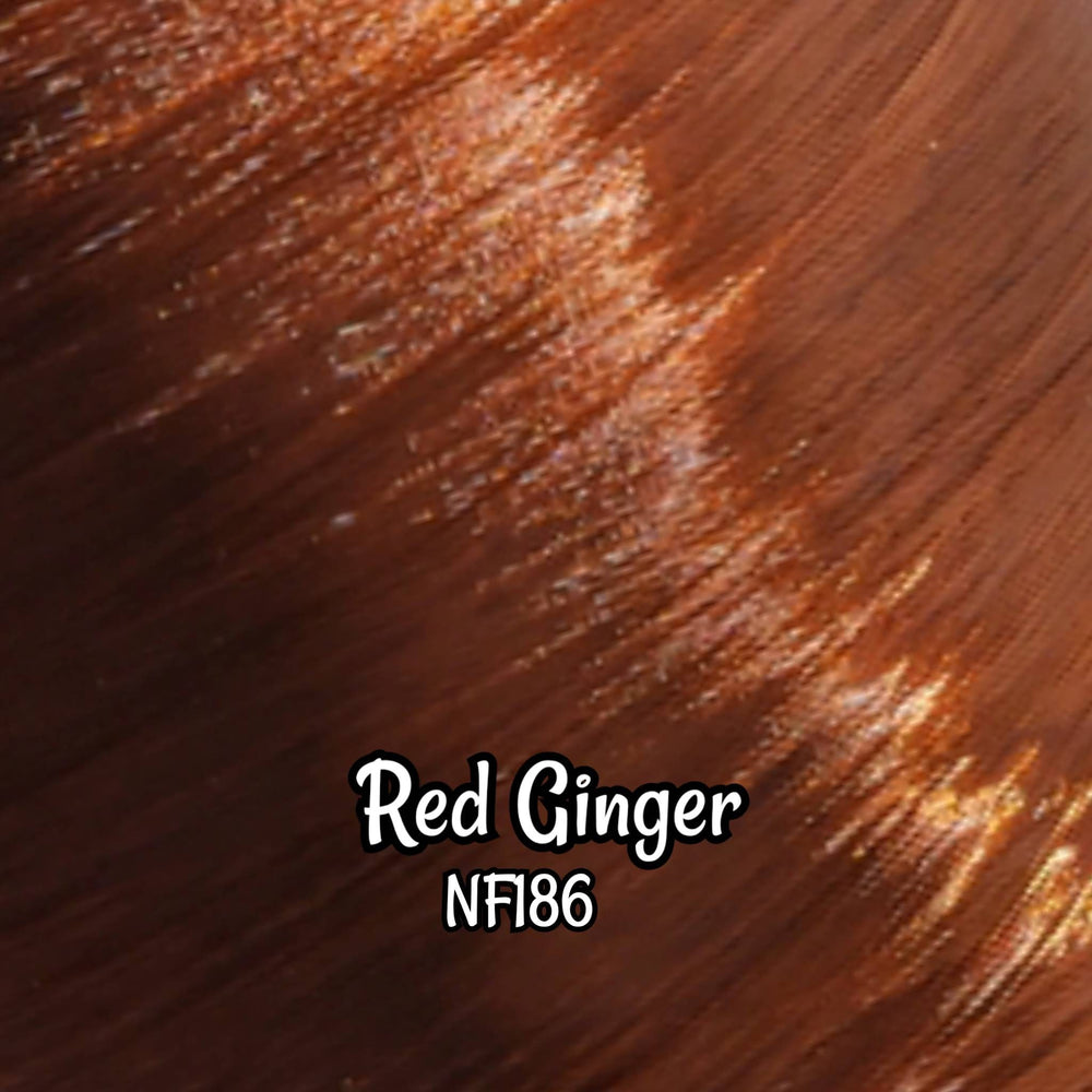 DG-HQ™ Nylon Red Ginger NF186 36 inch 1oz/28g hank natural Red Titian Auburn Doll Hair for rerooting fashion dolls Standard Temperature