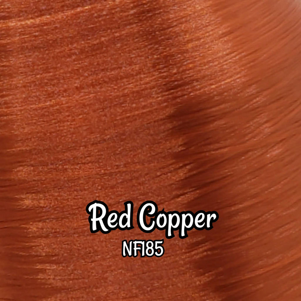 DG-HQ™ Nylon Red Copper NF185 36 inch 1oz/28g hank natural Red Titian Ginger Doll Hair for rerooting fashion dolls Standard Temperature