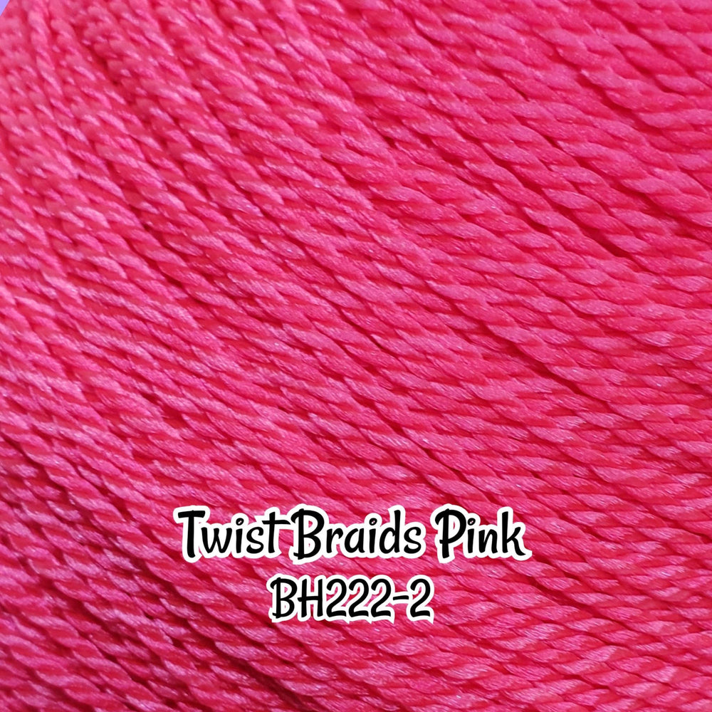 DG-HQ Nylon blend Micro Twist Braids Bright Pink Bh222-2 Doll Hair Rerooting wigs Barbie™ Monster High™ Rainbow High lol omg