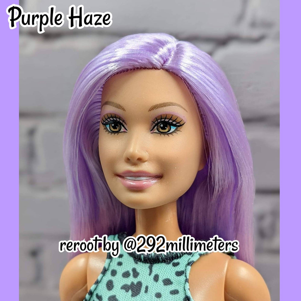 DG-HQ™ 2Tone Purple Haze #NH3135 Purple White Pre-Blended Doll Hair Rerooting My Little Pony Barbie™ Ever After High™ Rainbow High®