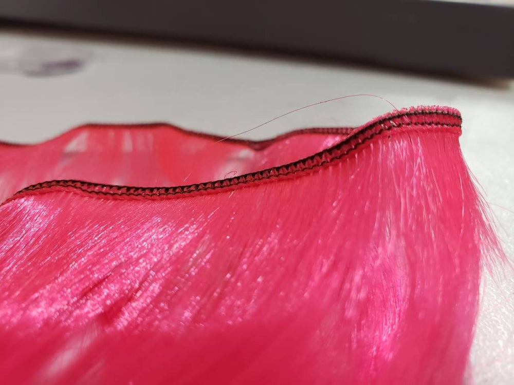 DG-HQ™ Wig Weft Nylon Mauve Blush NC105C Holographic Nylon Weft 30"Wx20"L Doll Hair for Making Fashion Doll Wigs Standard Temperature