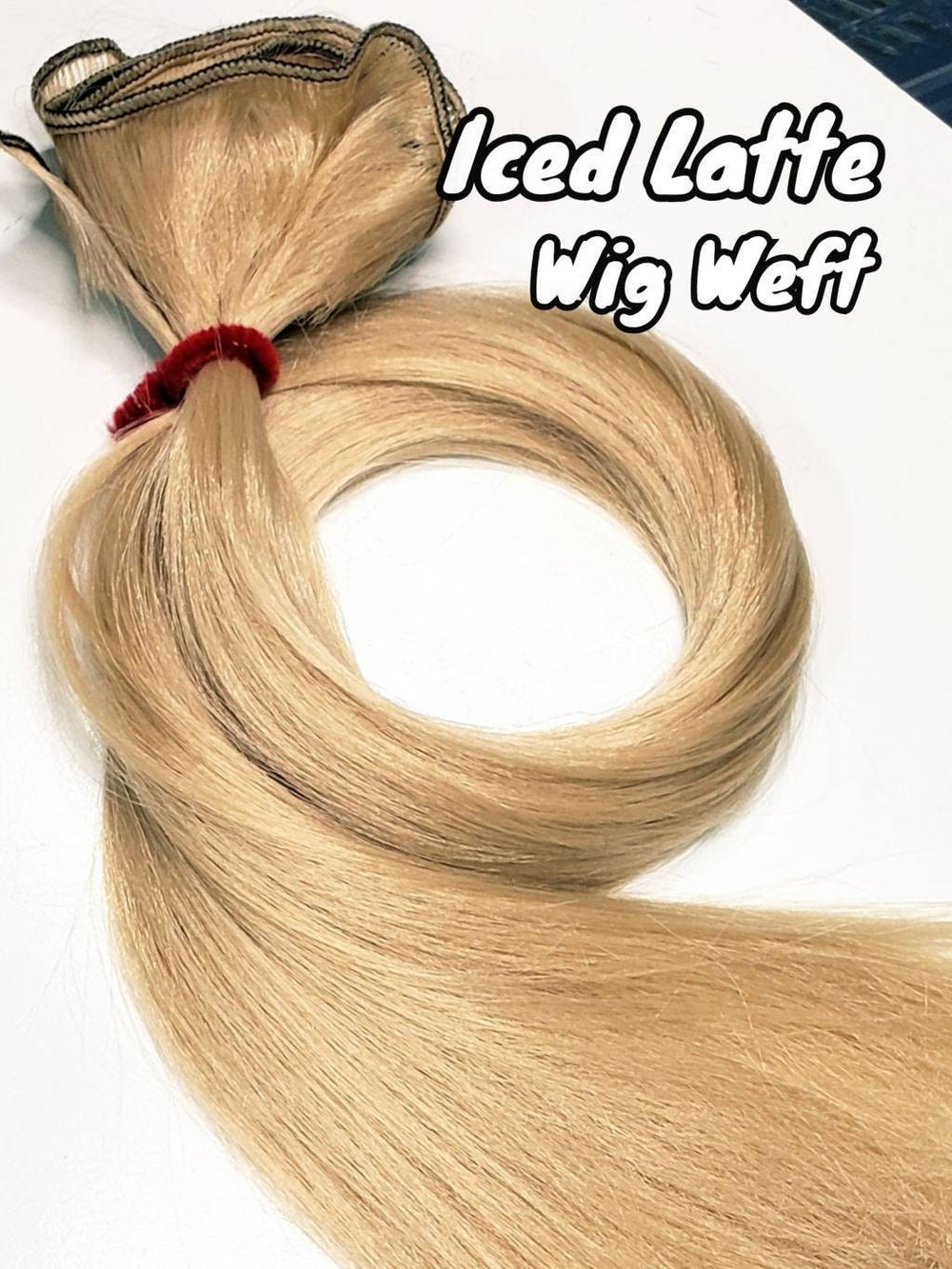 DG-HQ™ Wig Weft Nylon Iced Latte N2712A light Golden brown dark blonde Nylon Weft 30"Wx20"L Doll Hair for Making Fashion Doll Wigs
