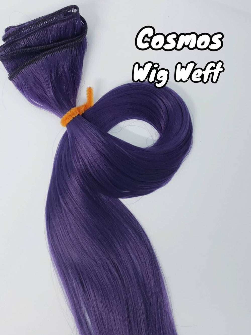 DG-HQ™ Wig Weft Nylon Cosmos N2135D Dark Violet Purple Nylon Weft 30"Wx20"L Doll Hair for Making Fashion Doll Wigs Standard Temperature