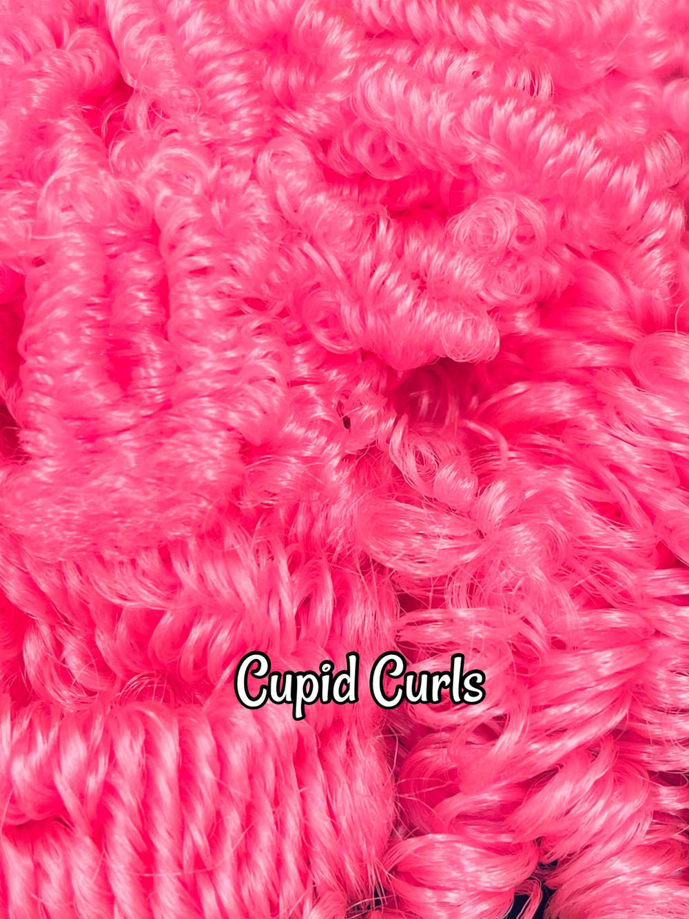 DG Curly Cupid NH3122 pink 36 inch 0.5oz/14g pre-curled Nylon Doll Hair for rerooting fashion dolls Standard Temperature