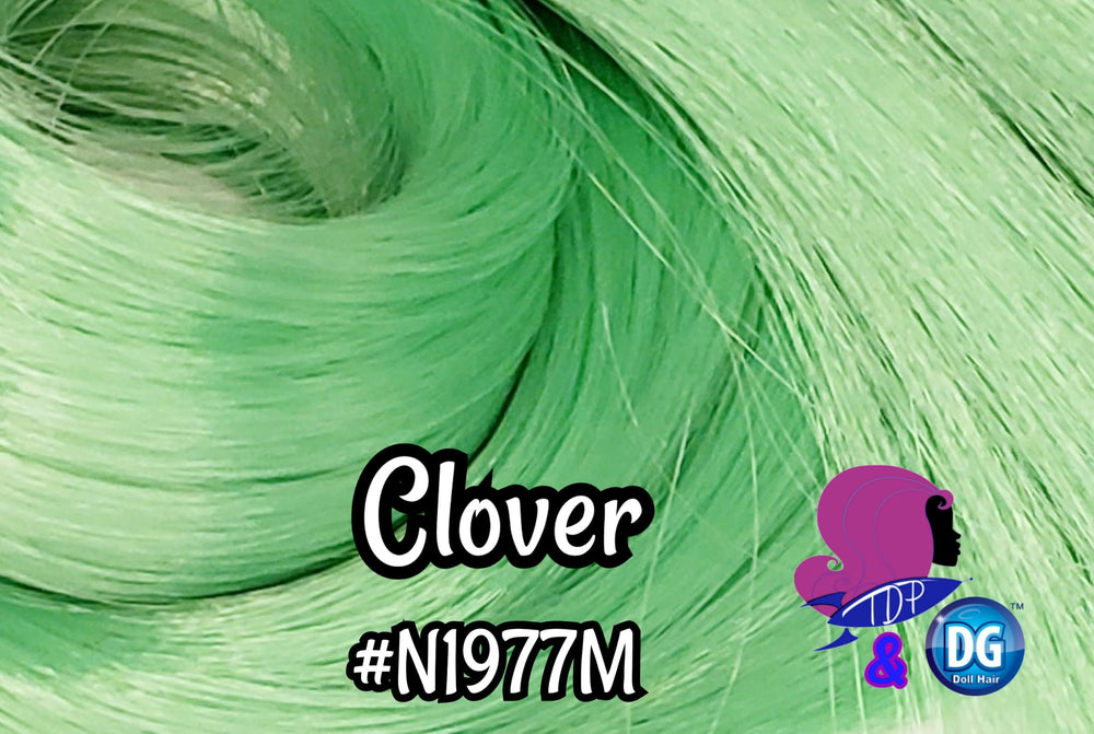 DG-HQ™ Nylon Clover N1977M 36 inch 1oz/28g hank Green Doll Hair for rerooting fashion dolls Standard Temperature