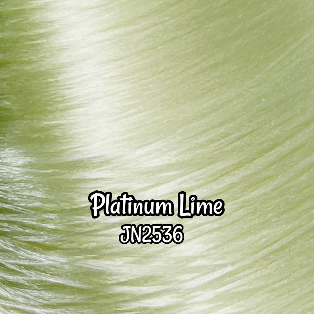 DG-HQ™ Nylon Platinum Lime JN2536 36 inch 1oz/28g hank light green Doll Hair for rerooting fashion dolls