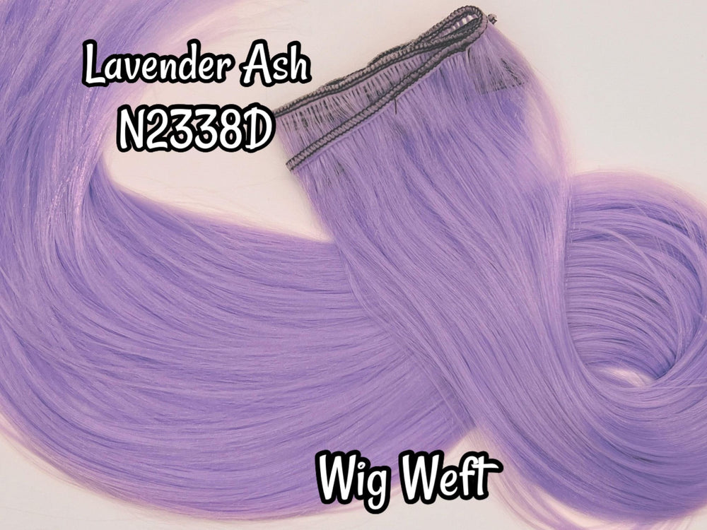 DG-HQ™ Wig Weft Nylon Lavender Ash N2338D Purple Nylon Weft 30"Wx20"L Doll Hair for Making Fashion Doll Wigs Standard Temperature