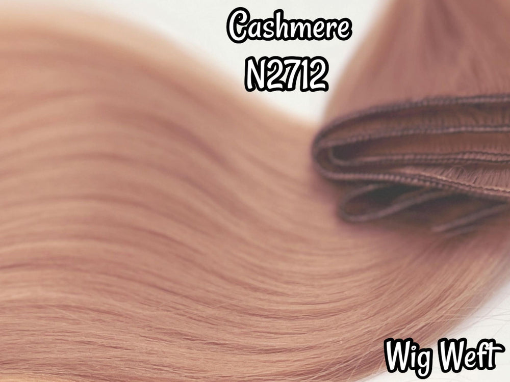 DG-HQ™ Wig Weft Nylon Cashmere N2712 Brown Nylon Weft 30"Wx20"L Doll Hair for Making Fashion Doll Wigs Standard Temperature