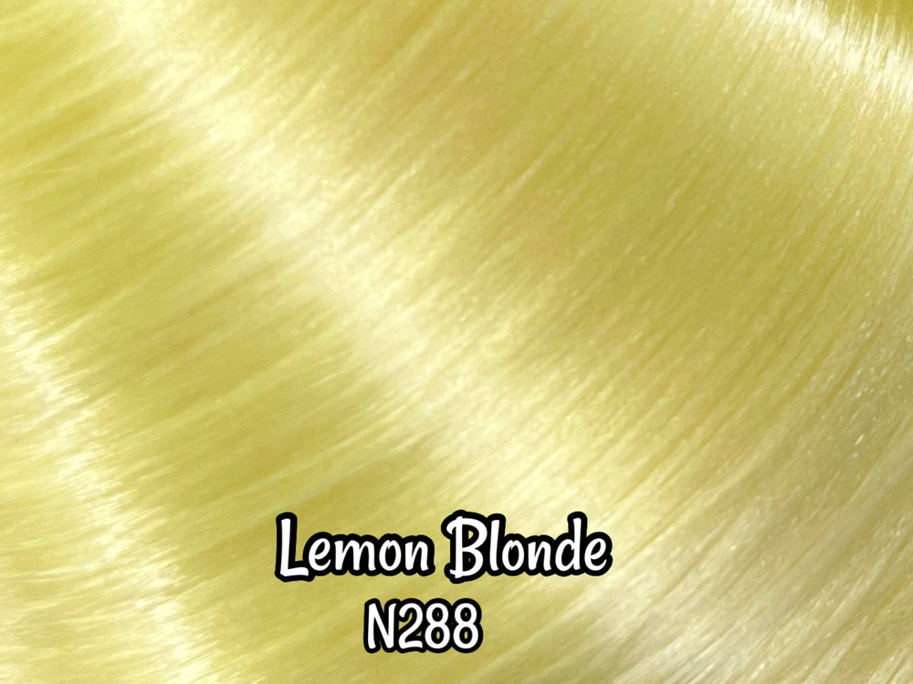 DG-HQ™ Nylon Lemon Blonde #N288 Pale Yellow Blond Hair Reroot My Little Pony Vintage Ag Barbie™ Ever After High™ Rainbow High® Lol omg