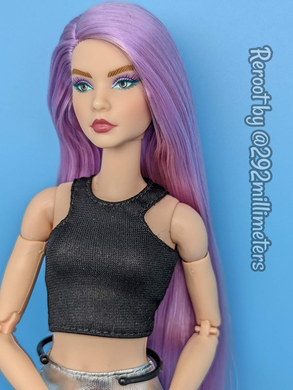 DG-HQ™ Nylon African Violet JN228A purple Reroot Styling Doll Barbie™ Monster High™ Rainbow High® The Doll Planet Hair
