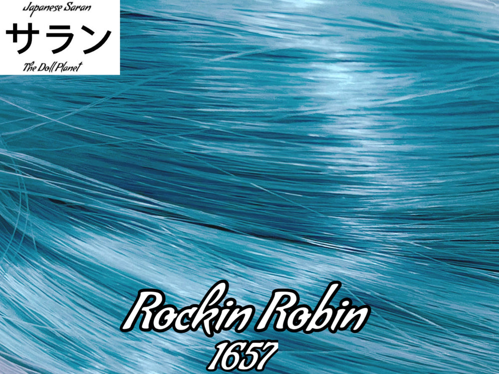 Japanese Saran Rockin Robin 1657 36 inch 1oz/28g hank light blue Doll Hair for rerooting fashion dolls Standard Temperature
