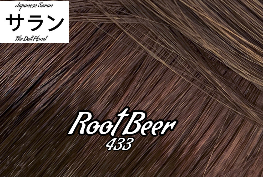 Japanese Saran Root Beer 433 36 inch 1oz/28g hank dark Brown Doll Hair for rerooting fashion dolls Standard Temperature