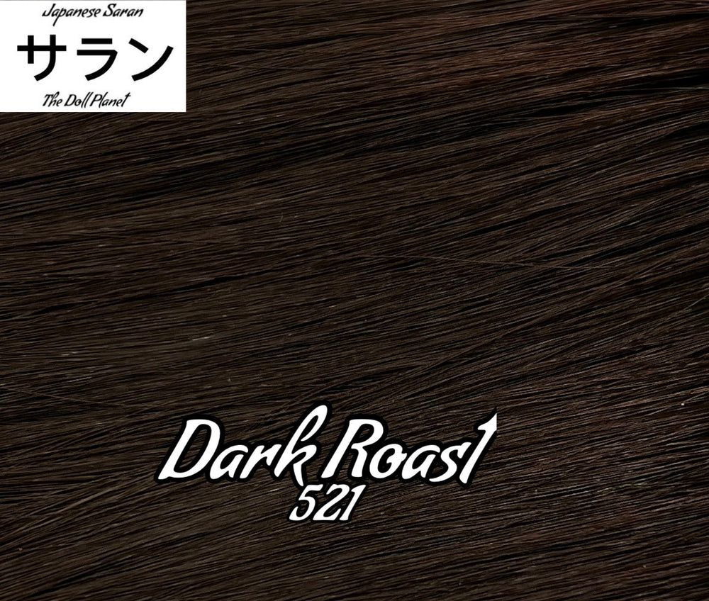 Japanese Saran Dark Roast 521 36 inch 1oz/28g hank dark Brown Doll Hair for rerooting fashion dolls Standard Temperature