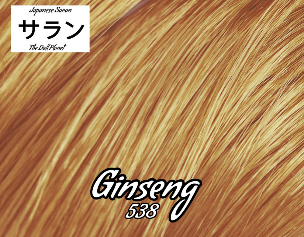 Japanese Saran Ginseng 538 36 inch 1oz/28g hank Light brown Doll Hair for rerooting fashion dolls Standard Temperature