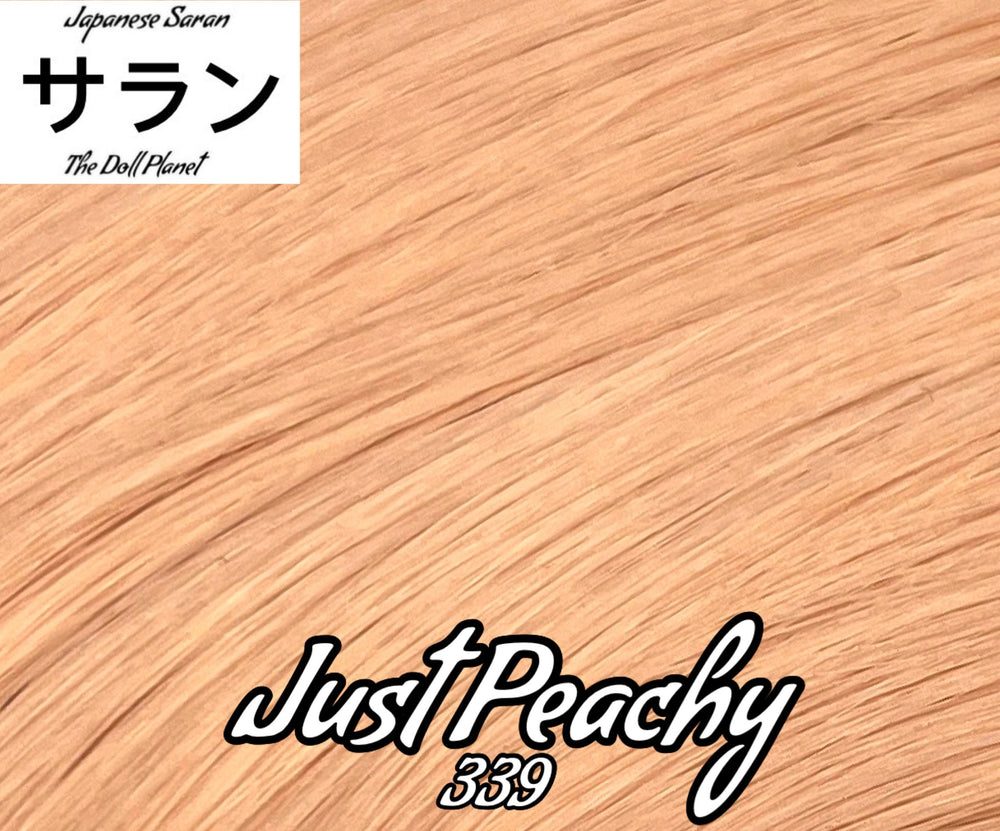 Japanese Saran Just Peachy 339 36 inch 1oz/28g hank peach blonde Doll Hair for rerooting fashion dolls Standard Temperature