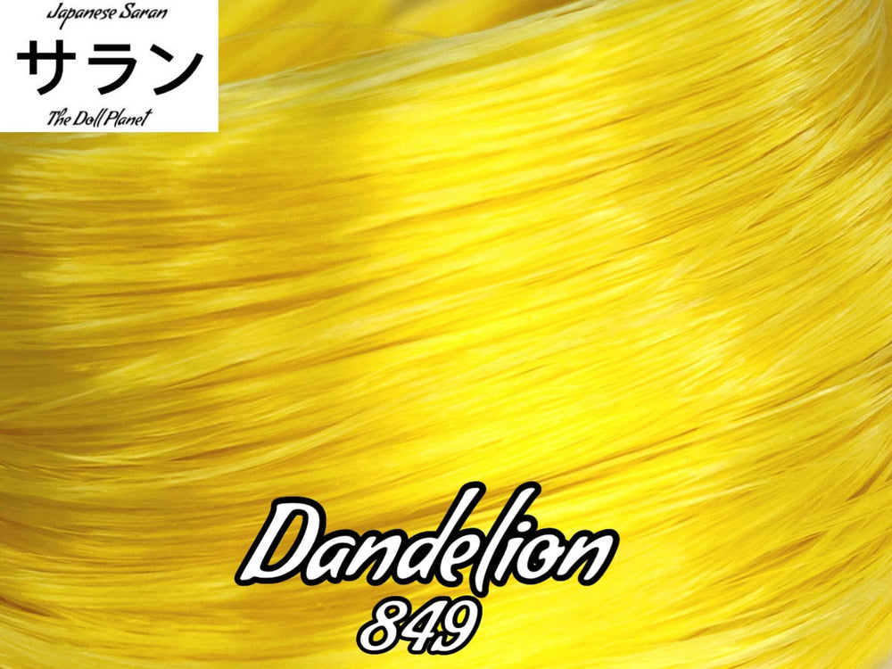 Japanese Saran Dandelion 849 36 inch 1oz/28g hank Yellow Doll Hair for rerooting fashion dolls Standard Temperature