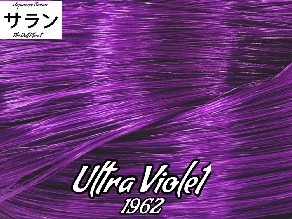 Japanese Saran Ultra Violet 1962 36 inch 1oz/28g hank Purple Doll Hair for rerooting fashion dolls Standard Temperature