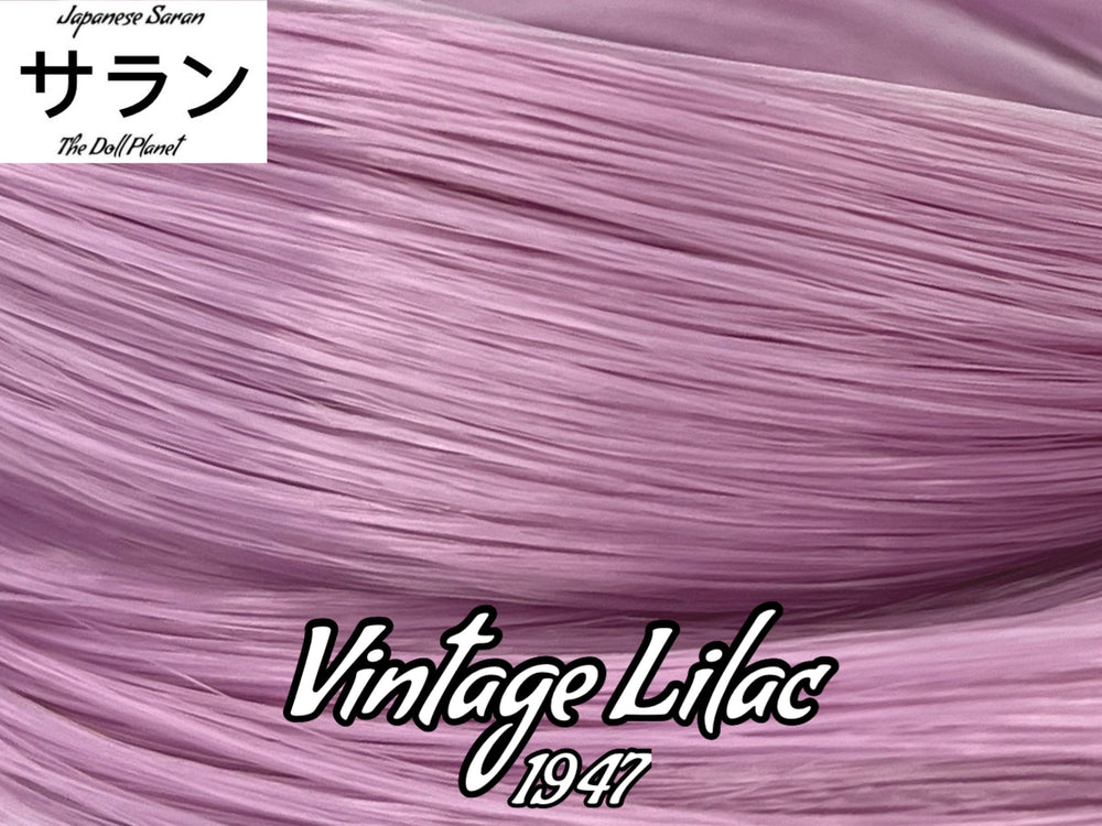 Japanese Saran Vintage Lilac 1947 36 inch 1oz/28g hank pastel purple Doll Hair for rerooting fashion dolls Standard Temperature