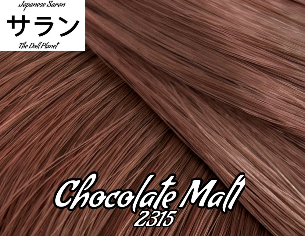 Japanese Saran Chocolate Malt 2315 36 inch 1oz/28g hank Brown Doll Hair for rerooting fashion dolls Standard Temperature