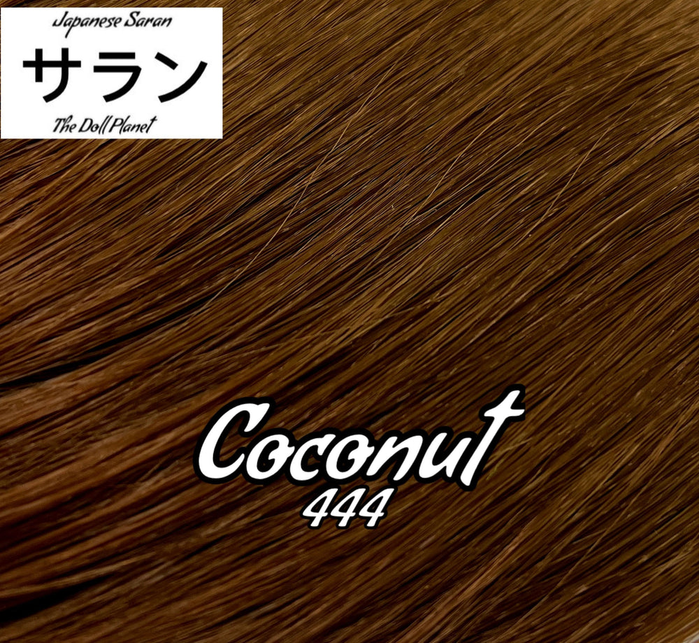 Japanese Saran Coconut 444 36 inch 1oz/28g hank Brown Doll Hair for rerooting fashion dolls Standard Temperature