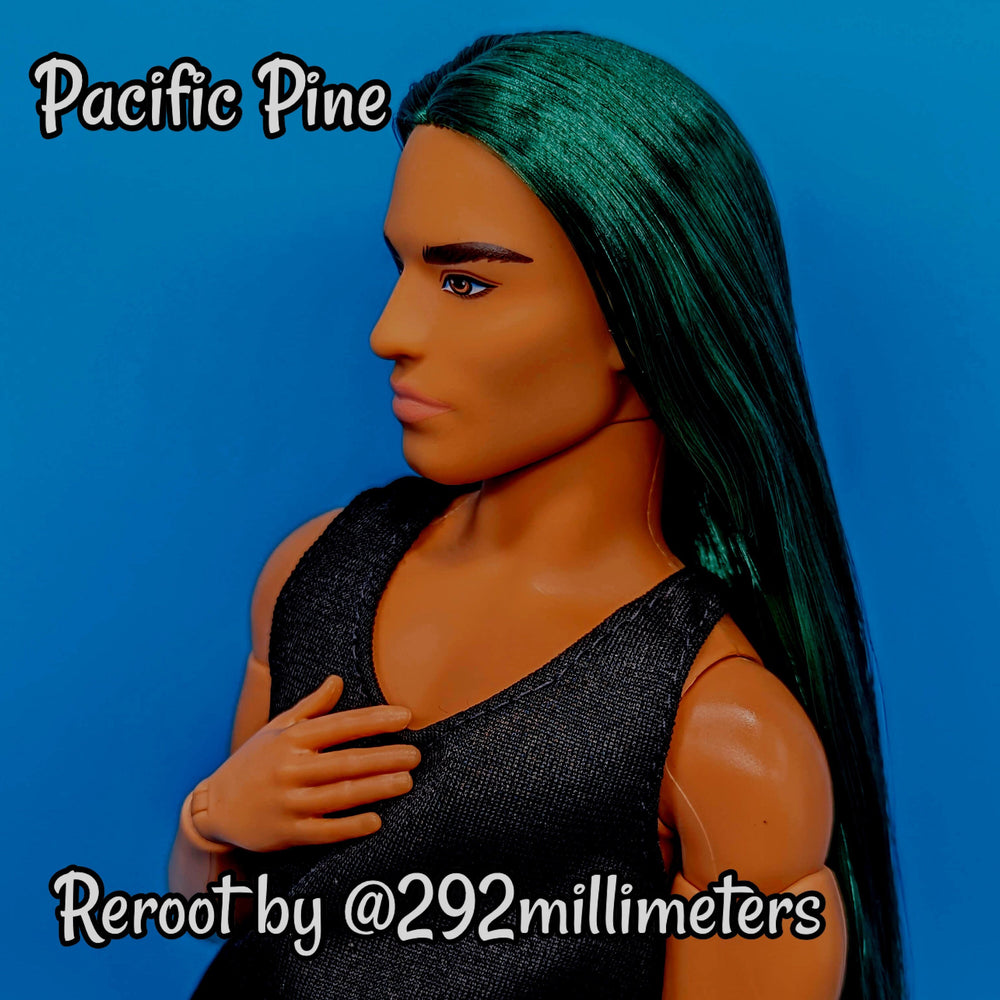 DG-HQ™ Nylon Pacific Pine QN2510 dark green Reroot Styling Doll Barbie™ Monster High™ Rainbow High® The Doll Planet Hair