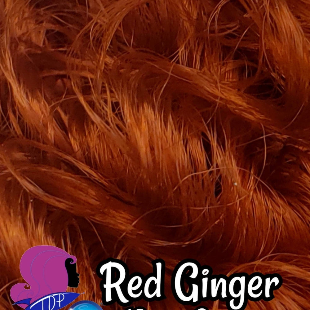 DG Curly Red Ginger The Doll Planet Hair for Rerooting Rerouting Fashion Dolls