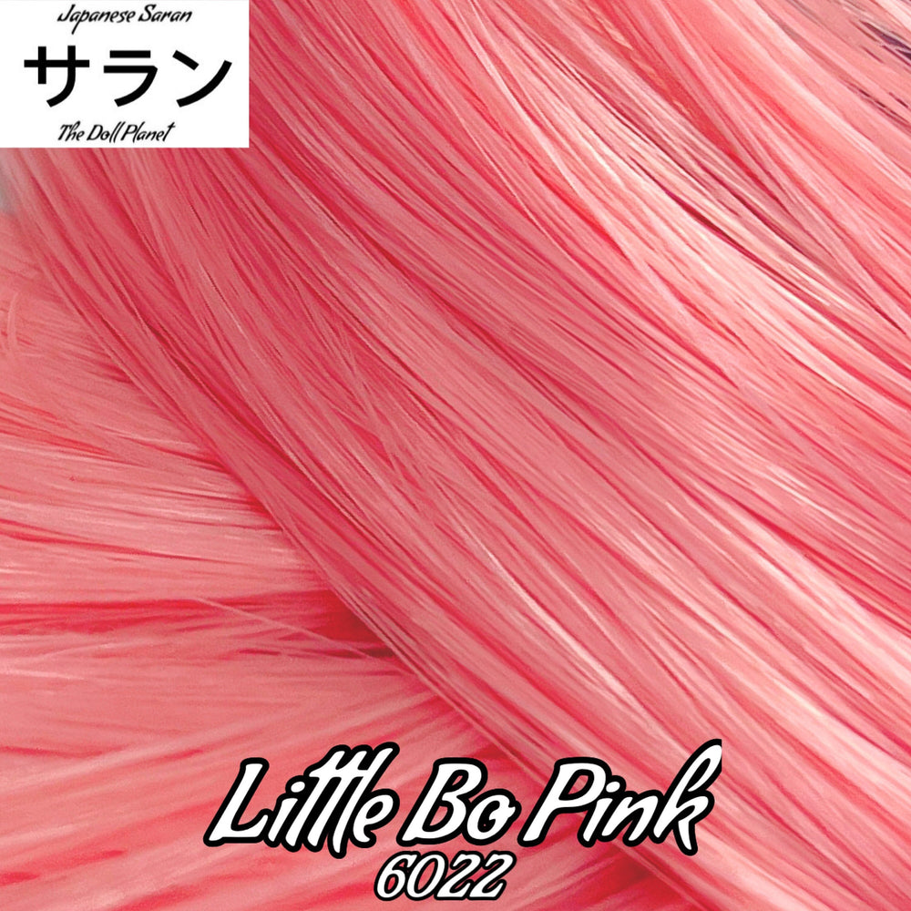 Japanese Saran Little Bo Pink 6022 36 inch 1oz/28g hank pastel pink Doll Hair for rerooting fashion dolls Standard Temperature