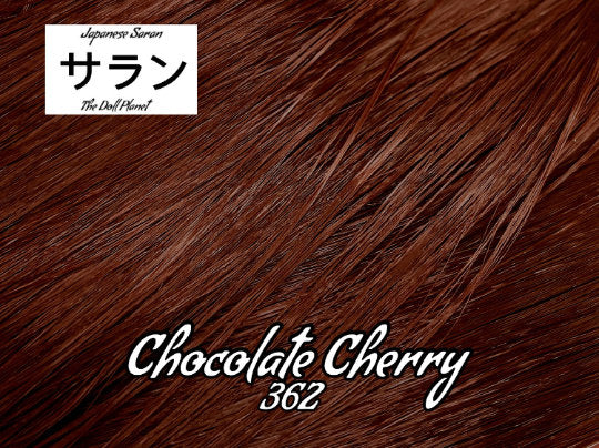 Japanese Saran Chocolate Cherry 362 36 inch 1oz/28g hank dark auburn Doll Hair for rerooting fashion dolls