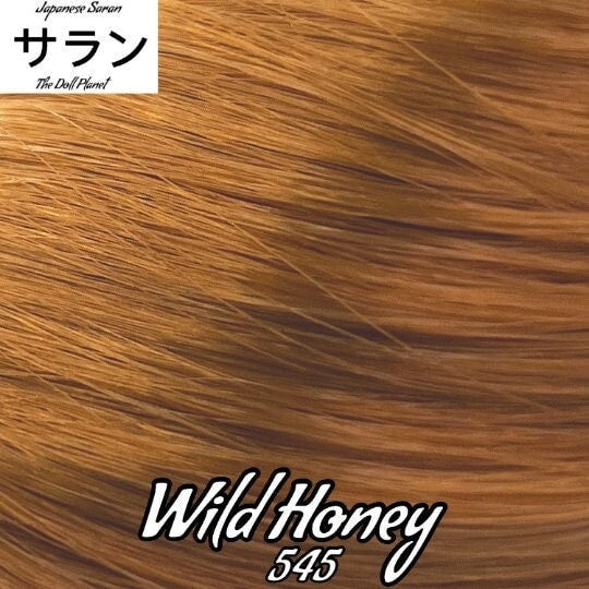 Japanese Saran Wild Honey 545 36 inch 1oz/28g hank golden auburn Titian Doll Hair for rerooting fashion dolls