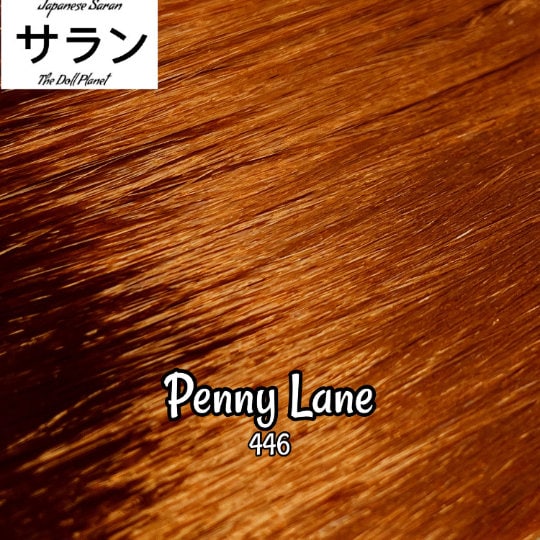 Japanese Saran Penny Lane 446 36 inch 1oz/28g hank Auburn Copper Red Brown Doll Hair for rerooting fashion dolls
