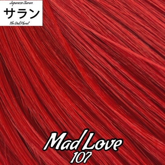 Japanese Saran Mad Love 107 36 inch 1oz/28g hank red Doll Hair for rerooting fashion dolls