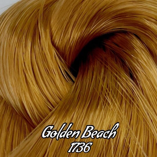 Japanese Saran Golden Beach 1736 36 inch 1oz/28g hank Brown Doll Hair for rerooting fashion dolls Standard Temperature