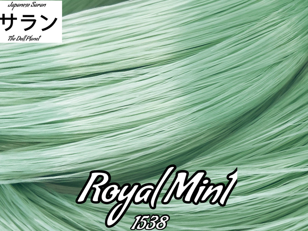Japanese Saran Royal Mint 1538 36 inch 1oz/28g hank light green Doll Hair for rerooting fashion dolls Standard Temperature