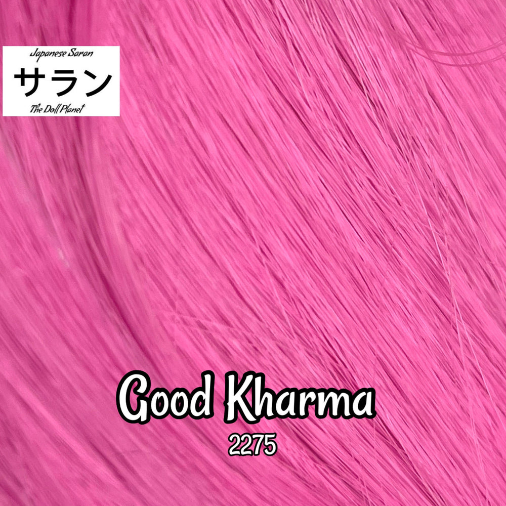 Japanese Saran Good Kharma 2275 36 inch 1oz/28g hank fuchsia pink Doll Hair for rerooting fashion dolls Standard Temperature