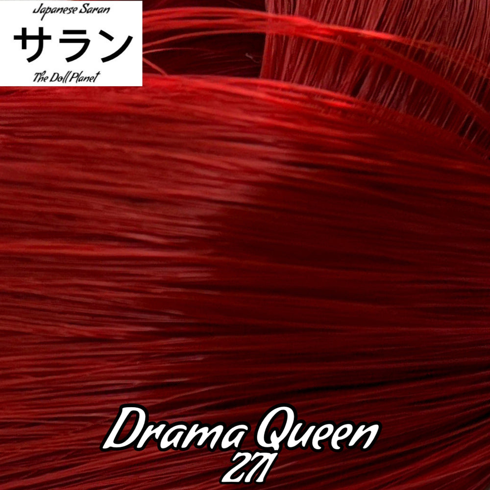 Japanese Saran Drama Queen 271 36 inch 1oz/28g hank dark red Doll Hair for rerooting fashion dolls Standard Temperature