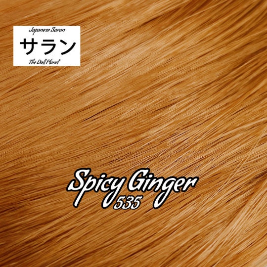 Japanese Saran Spicy Ginger 535 36 inch 1oz/28g hank Light brown dark blonde Doll Hair for rerooting fashion dolls Standard Temperature