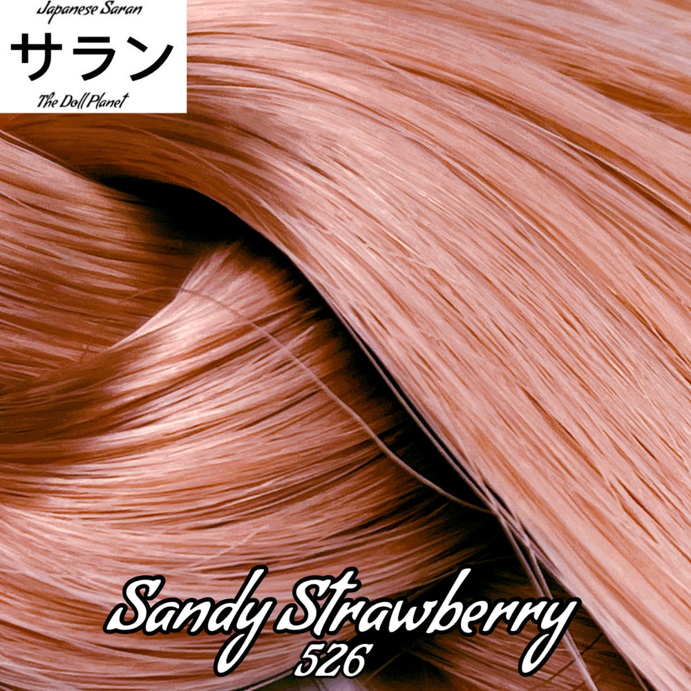 Japanese Saran Sandy Strawberry 526 36 inch 1oz/28g hank blonde brown Doll Hair for rerooting fashion dolls Standard Temperature