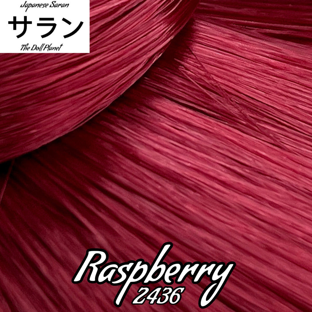 Japanese Saran Raspberry 2436 36 inch 1oz/28g hank Red Purple Doll Hair for rerooting fashion dolls Standard Temperature