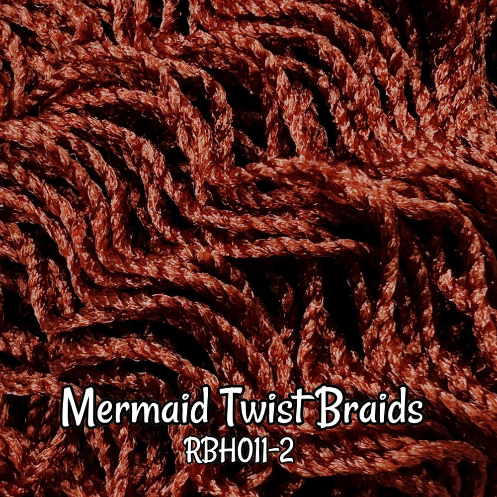 DG-HQ Nylon Mermaid Soft Micro Twist Braid RBH011-2 10mm Curly 2mm Braid Doll Hair for rerooting fashion dolls Standard Temperature